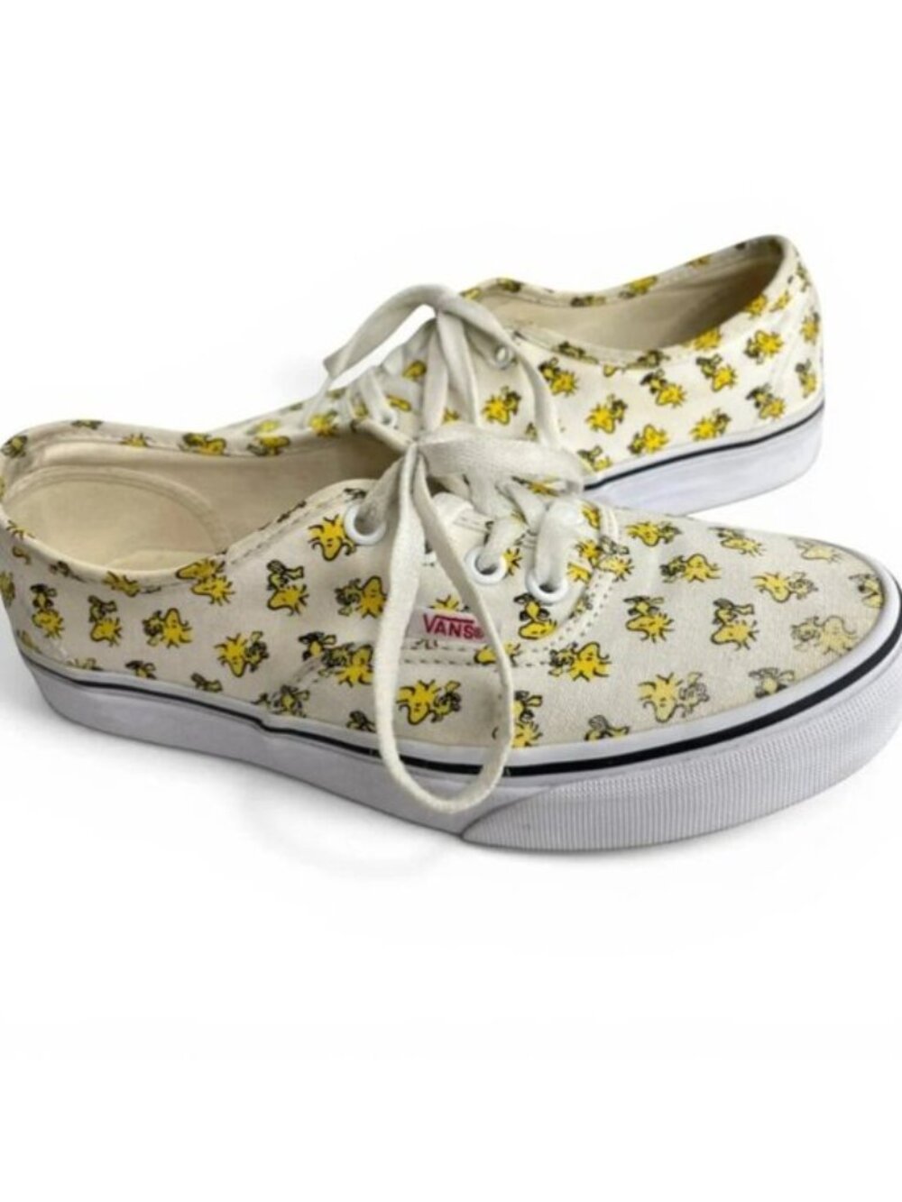 Vans Peanuts Authentic Woodstock Charlie Brown Canvas Sneakers Shoes Women's 6